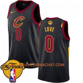 Maillot NBA Cleveland Cavaliers Kevin Love 0 23 2018 NBA Finals Patch Nike Noir Swingman - Homme